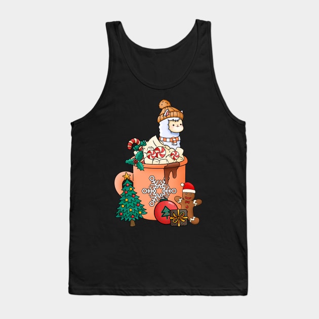 Cute and Lovely Animals with Christmas Vibes Tank Top by Gomqes